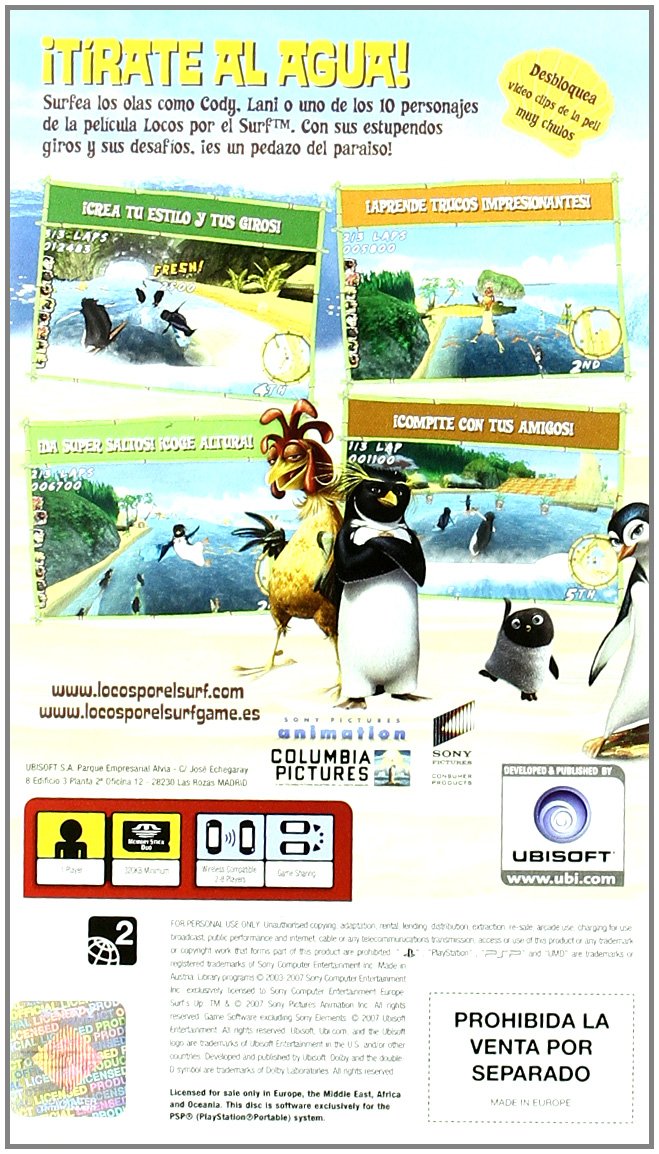 Pack Colegas Bosque + Surfs Up PSP - PAL ESP - Nuevo Pack Colegas Bosque + Surfs Up PSP - PAL ESP - Nuevo